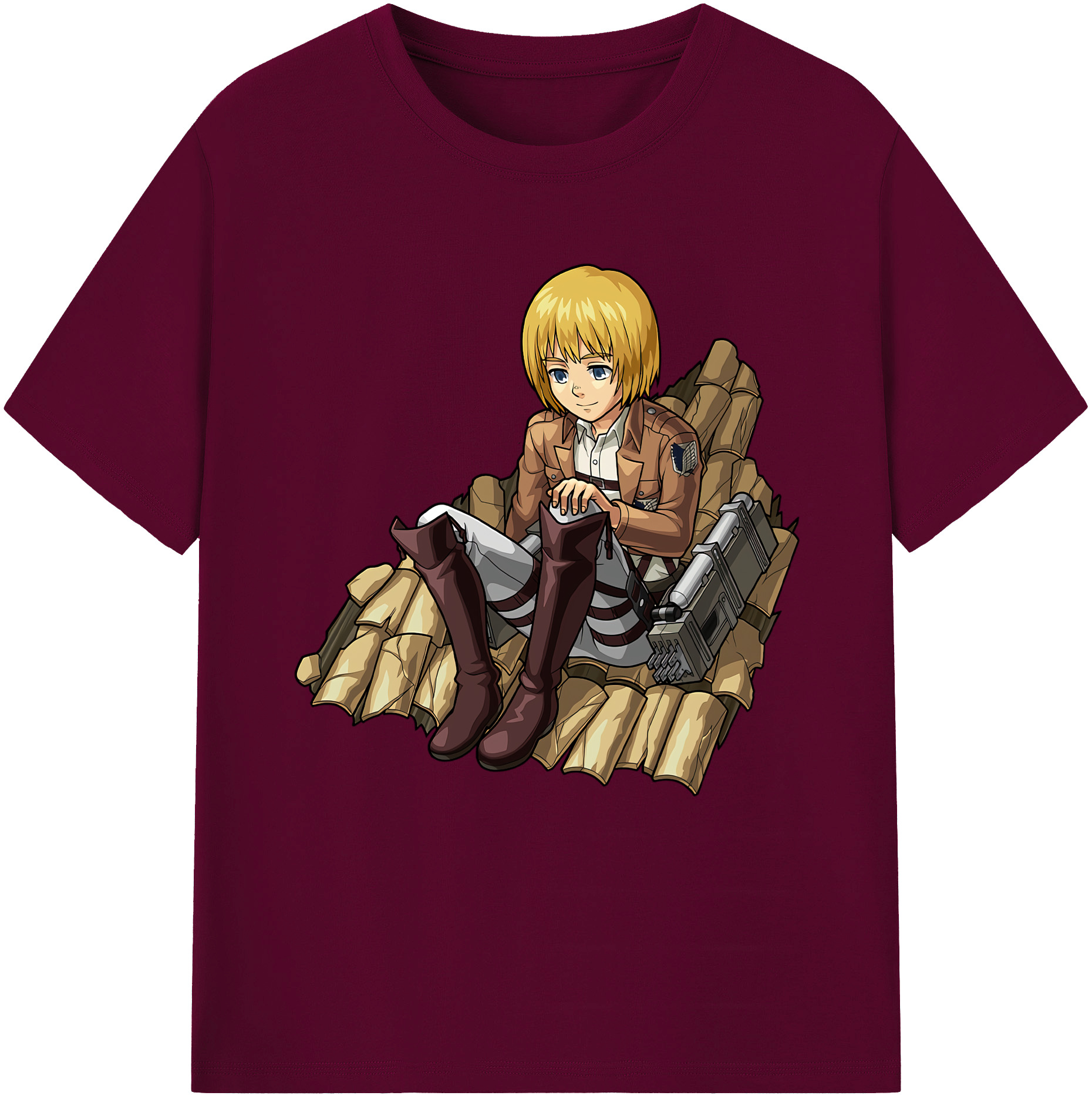（画像用） 進撃の巨人 アルミン·アルレルト Attack on Titan Armin Arlert レディースカジュアルプリントTシャツ（綿100％）